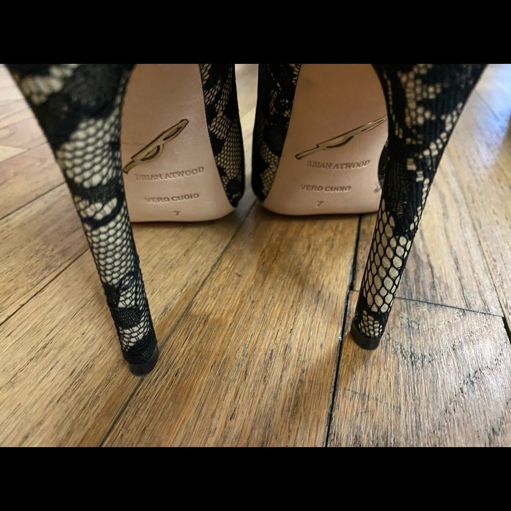 Brian Atwood Lace Booties size 7 - Picture 2 of 9
